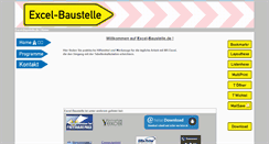 Desktop Screenshot of excel-baustelle.de